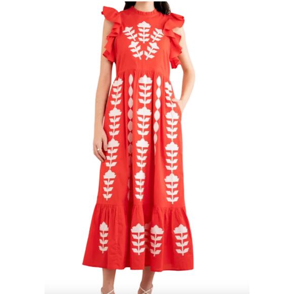 Banjanan Hannah Floral Maxi Dress 2X - Picture 1 of 6